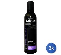 3x Palette Schiuma Capelli 250 Ml. Forte Profession