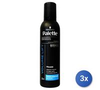 3x Palette Schiuma Capelli 250 Ml. Volume Lift