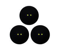 3x palline da squash a doppio punto giallo. Palline da squash per