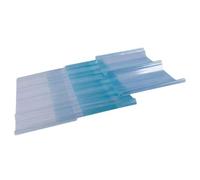 3x Pannelli da Tetto Autopulente Silenziosa, 2,0 mm Lamiere Grecate Protezione UV, Lastra di Copertura in Fibra di Vetro, Fogli Ondulati Trasparenti per Tetti, Antiruggine(35x63in(0.9x1.60m)-2.0mm)