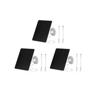 3X Pannello Solare per Telecamera di Sicurezza Esterna, Pannello Solare Impermeabile da 5 W, Caricabatterie per Ring Spotlight Cam /Pro