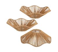 3x Paralume intrecciato per lampadari a sospensione Paralume rustico per