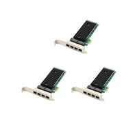 3X PCI-E 4 Porte RJ45 Server 1X PCIe X1 82576 Chip 10/100/1000Mbps Lan Quad Port Server Scheda di Rete Gigabit