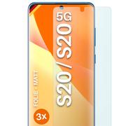 3x Pellicola Protettiva Opaca per Samsung Galaxy S20 / S20 5G Protezione Sche...