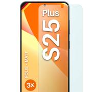 3x Pellicola Protettiva Opaca per Samsung Galaxy S25 Plus Protezione Schermo ...