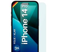 3x Pellicola Protettiva per Apple iPhone 14 Pro Protezione Schermo HD...