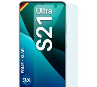 3x Pellicola Protettiva per Samsung Galaxy S21 Ultra Protezione Schermo HD Fl...