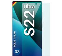 3x Pellicola Protettiva per Samsung Galaxy S22 Ultra Protezione Schermo HD Fl...