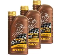 3x PEMCO 1 Litro Imatic 465 D VI Fluido Olio per Ingranaggi Jaso 1A