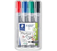 3x pennarelli per lavagna a fogli mobili Staedtler Lumocolor 2,0 mm 3x 4...