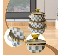 3x Pentola Smaltata Antiaderente Per Stufato Di Fagioli, Pentola Per La Cottura