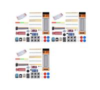 3X per La Scheda di Sviluppo R3 Guida Introduttiva Kit di Apprendimento Facile Kit di Parti per Breadboard da 830 Fori Kit,A