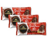 3X Perugina Gran Blocco Tavoletta di Cioccolato Fondente Extra 50% Granblocco per Dolci e Biscotti 150g [3 Confezioni]