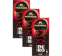 3X Perugina Nero Tavoletta di Cioccolato Fondente Extra 70% di Cacao 85gr [3 Confezioni]