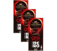 3X Perugina Nero Tavoletta di Cioccolato Fondente Extra 95% di Cacao 85gr [3 Confezioni]