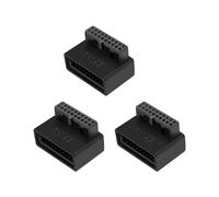 3X PH19B USB 3.0 Header Interno USB3.0 19/20P Presa Convertitore Adattatore da 90 Gradi per Scheda Madre del Computer