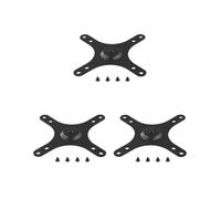3X Piastra di Supporto per Monitor Portatile VESA 1/4 Pollice Foro per Vite A 100x100mm 75x75mm, Set di Viti M4 Supporto per Montaggio A Parete