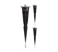 3x picchetto da giardino per luci da giardino nero 17cm 45mm ⌀