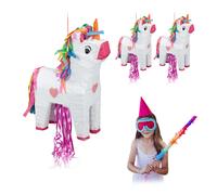 3x pignatte unicorno pentolacce da appendere a forma di animale per feste party