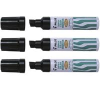 3x Pilot SCA-6600 Marcatore Permanente Nero Punta Scalpello