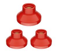 ledscom.de 3 pezzi plafoniera/porta lampada ELEKTRA, porcellana, rosso lucido, 1x E27 max. 300W