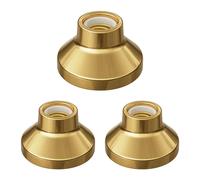 ledscom.de 3 pezzi plafoniera/porta lampada ELEKTRA, porcellana, oro lucido, 1x E27 max. 300W