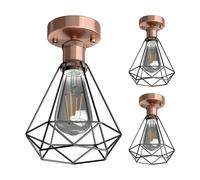 3x plafoniera/porta lampada RETRA bronzo opaco 1x E27 max. 60W
