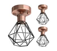 3x plafoniera/porta lampada RETRA bronzo opaco 1x E27 max. 60W