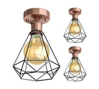 3x plafoniera/porta lampada RETRA bronzo opaco 1x E27 max. 60W