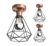 3x plafoniera/porta lampada RETRA bronzo opaco 1x E27 max. 60W