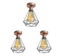 3x plafoniera/porta lampada RETRA bronzo opaco 1x E27 max. 60W