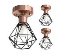 3x plafoniera/porta lampada RETRA bronzo opaco 1x E27 max. 60W