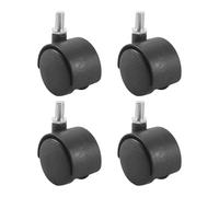 3X(Plastic Ruota Girevole Con Perno Da 8 Mm Stelo Da 1.5 Pollici Dia Wheel 5943