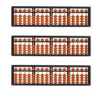 3X Plastica Abacus Aritmetiche Abacus Bambini Calcolo Utensili 17 Cifre R5P2