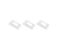 3X Portabadge in Plastica Rigida Verticale Doppia Tessera Identificativa Multi Trasparente 10X6cm