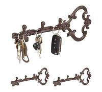 3x Portachiavi da muro asta appendichiavi ganci per chiavi ingresso vintage