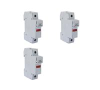 3X Portafusibile RT18-32X 1P AC 380V 32A 1 10x38mm Base per Montaggio su Guida DIN
