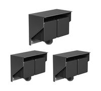 3x Presa a muro PIWI per esterno IP44 a 2 vie orizzontale antracite