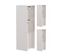 ledscom.de 3 pz. presa da giardino a colonna POMI per esterni, IP44, 2 vie, acciaio inox, angolare, 23 cm