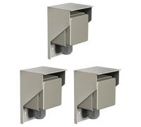 3x Presa di corrente PIWI per esterno IP44 singola in acciaio inox