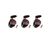 3X Presa per Caricabatterie USB Doppia QC 3.0, Presa USB 12V/24V Impermeabile con Interruttore Tattile per Auto, Marina, Barca, , Moto, Rosso