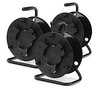 3x Pronomic KT-100 Bobina Vuota (Bobina Vuota per Cavi, Fili, Corde, Tubo ecc.) Nera