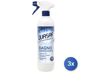 3x Quasar Anticalcare 580 Ml. Trigger Bagno Igienizzante