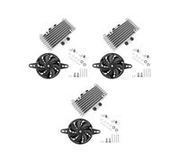 3X Radiatore di Raffreddamento Olio Motore per Moto Ventilatore Radiatore Alluminio 125 Ml Universale per Moto da Corsa ATV