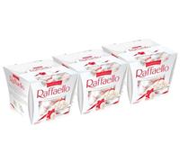 3X Raffaello Praline Ricoperte di Scaglie di Cocco con Ripieno Cremoso e Croccante Mandorla 180g [3 Confezioni]