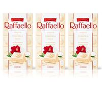 3X Raffaello Tavoletta al Cioccolato Bianco con Cocco e Mandorle 90gr - Edizione Ferrero 2023 [3 Tavolette]