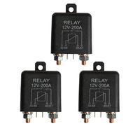 3X Rele' A 4 Pin Normalmente Aperto da 12V 200A - Caricabatteria Marino per1498