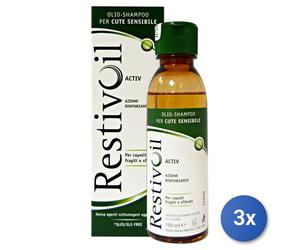 3x Restivoil Olio Shampoo 150 Ml. Fragili E Sfibrati