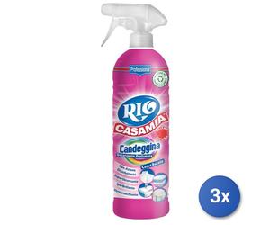 3x Rio Casamia Sgrassatore Trigger 750 Ml. Candeggina