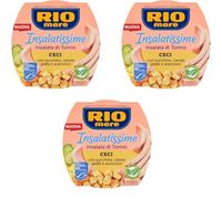 3X Rio Mare Insalatissime, Insalata di Tonno con Ceci, Zucchine e Carote, 160g, Confezione da 3